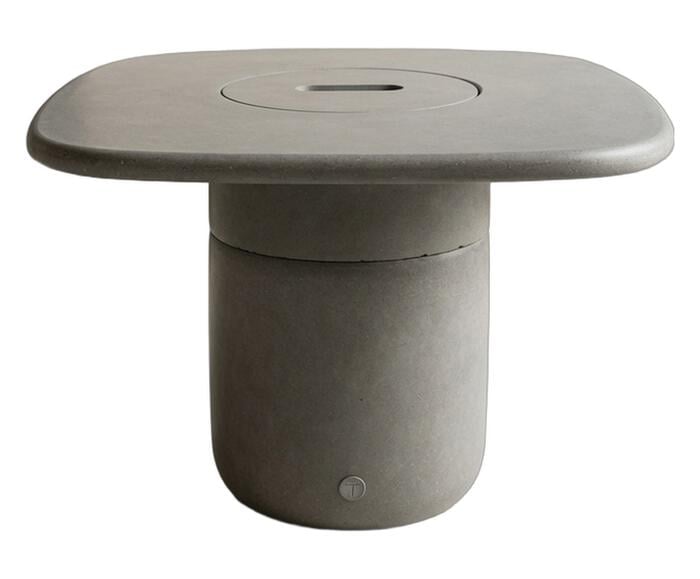 Mesa de Centro Alta com Lareira &Oacute;rion Cinza - image 0