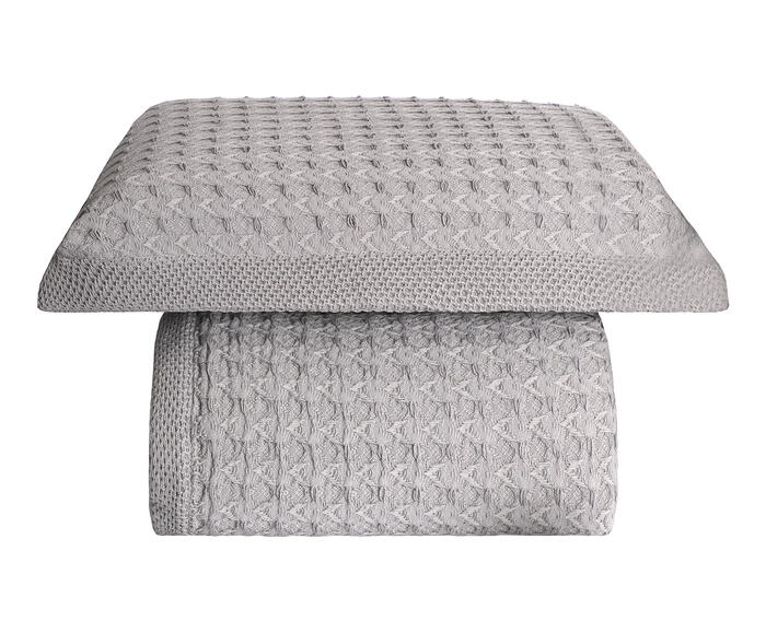 Jogo de Cobre-Leito Super Jacquard Lisboa Cinza Gris - image 0