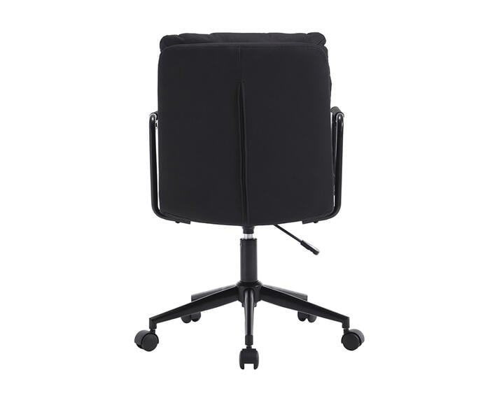 Cadeira Office Arizona Aveludado Preto image number 4