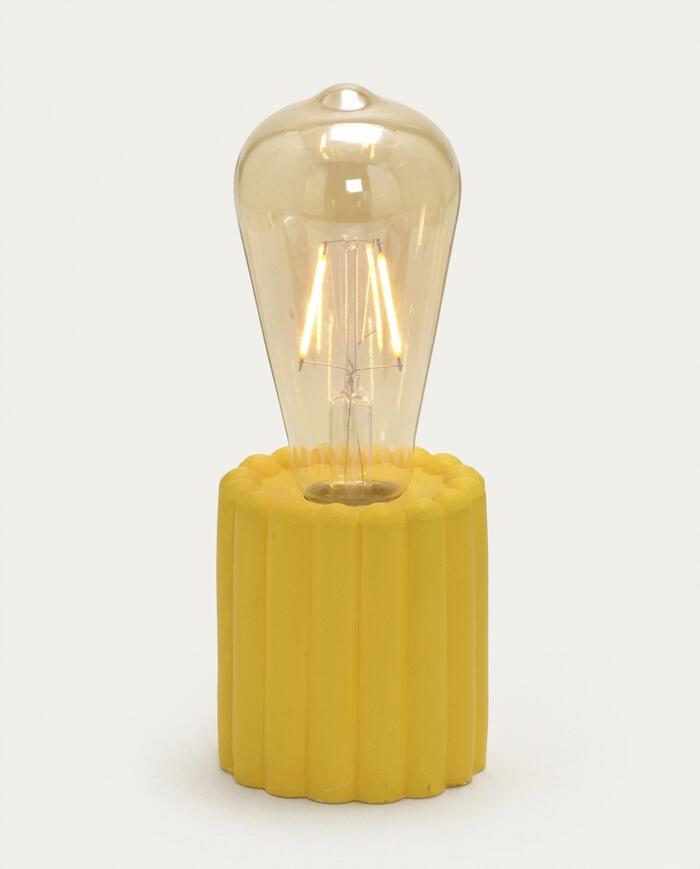 Lumin&aacute;ria de Mesa com Led - Amarelo - image 0