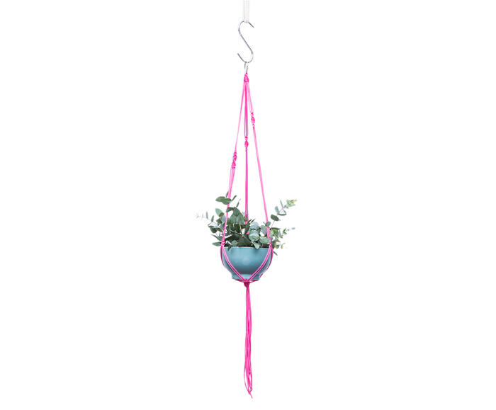 Hanger em Macram&ecirc; First Rosa - image 0