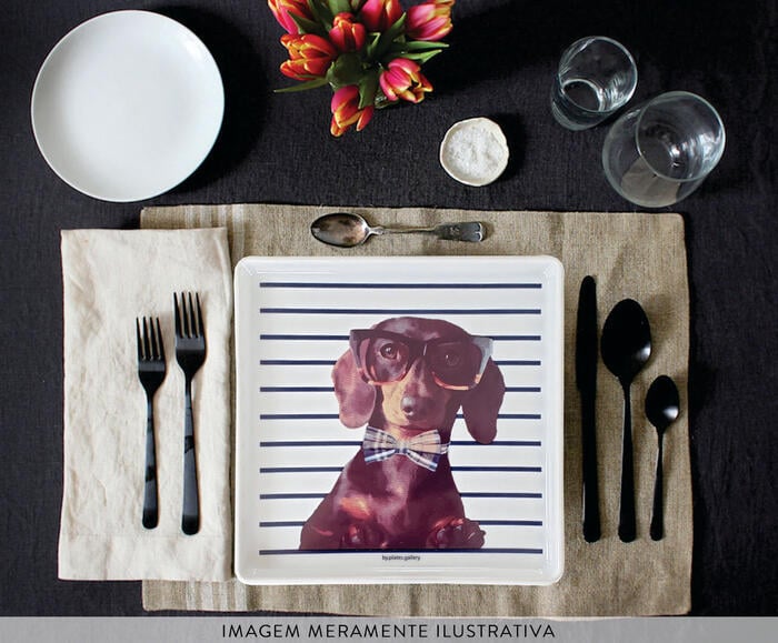 Prato de Porcelana Dachshund Juarez image number 4