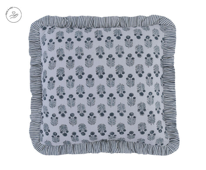 Capa de Almofada Jyoti Off0White e Verde - image 0