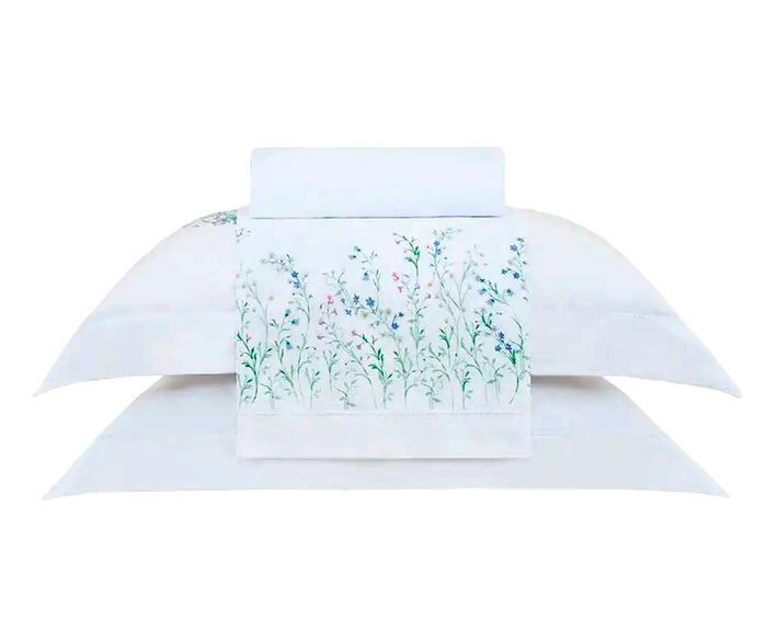 Jogo de Len&ccedil;ol Bud Vision Blue Daisy 300 Fios - image 0