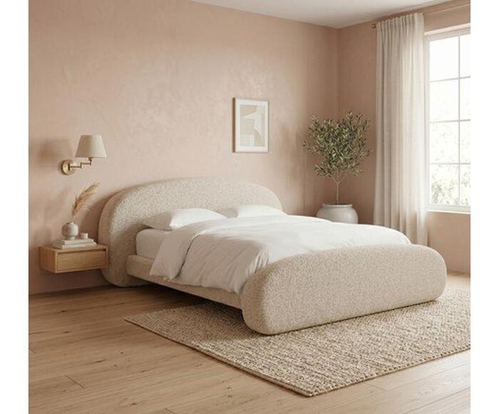 Cama C&eacute;u Linho Bege Casal image number 3