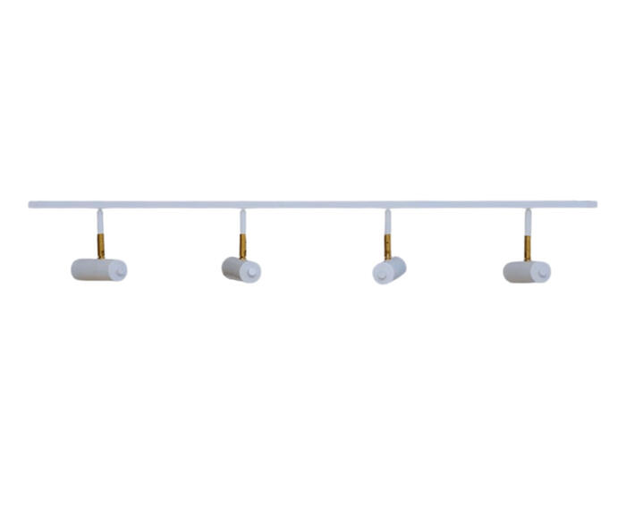 Trilho de Teto Amaya com 4 Spots Branco - image 0