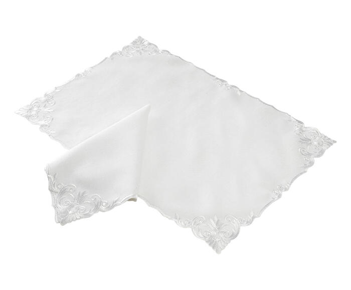 Jogo de Lugar Americano e Guardanapo Carani Branco image number 4