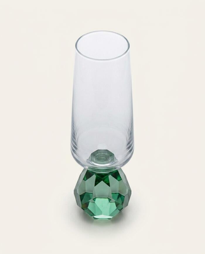 Ta&ccedil;a para Champanhe Cristalle Verde image number 2