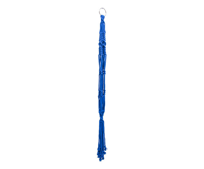 Hanger em Macram&ecirc; Mega Azul Royal - image 1