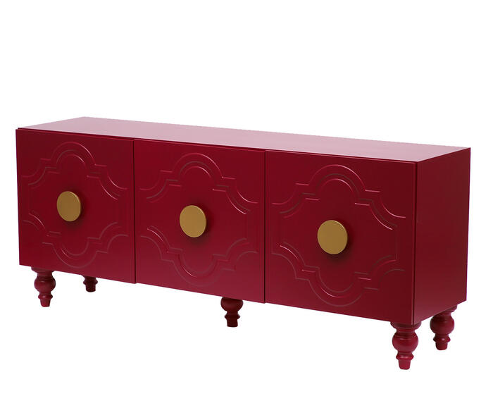 Balc&atilde;o Portal Three Firebrick - Vermelho - image 1