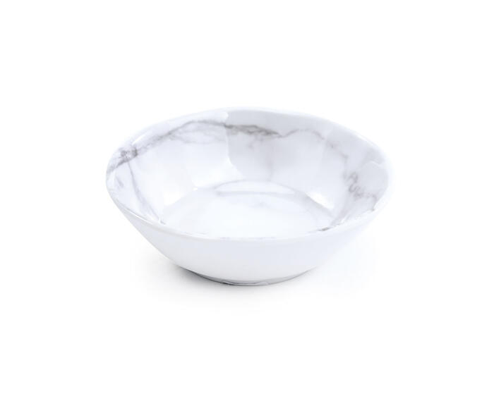 Bowl M&aacute;rmore Melamina Branco e Cinza I - image 1
