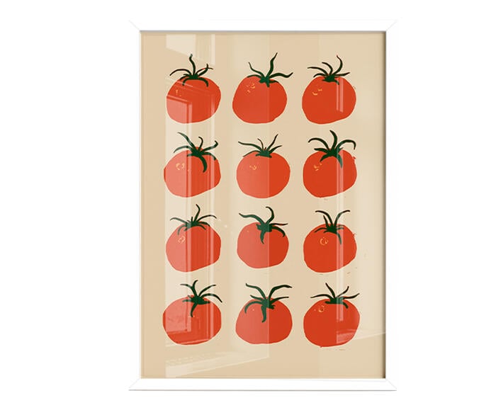 Quadro Pomodoro com Moldura Branca - image 0