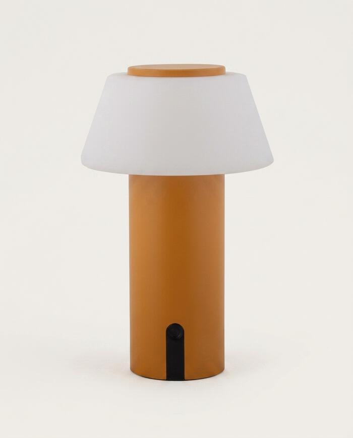 Lumin&aacute;ria de Mesa Recarreg&aacute;cel Bivolt Lizz Laranja - image 0