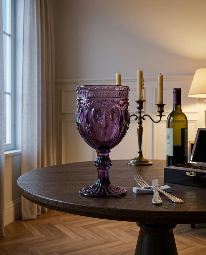 Ta&ccedil;a para Vinho Jewelry Lilac - image 1