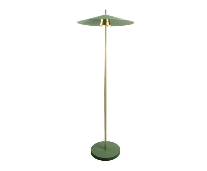 Coluna Llio Bivolt - Verde e Dourado Escovado - image 0