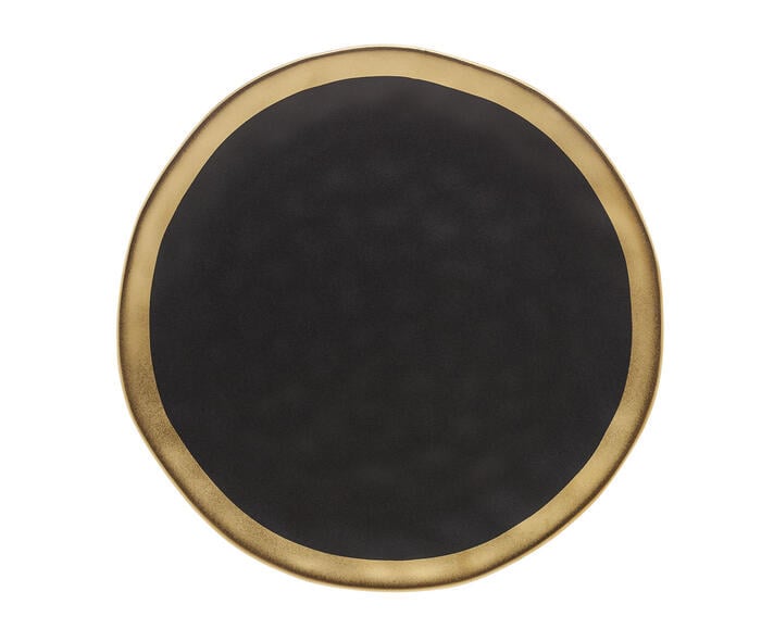 Prato para Sobremesa Dubai Preto e Dourado - image 0