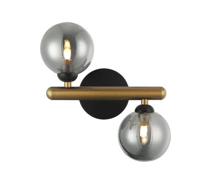 Arandela Bambu Preto e Bronze image number 0