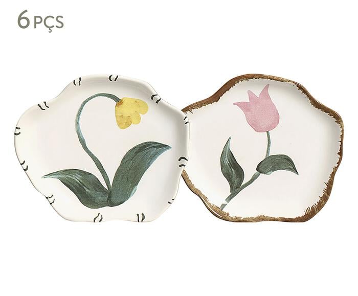 Jogo de Pratos de Sobremesa Playful Flowers - image 0
