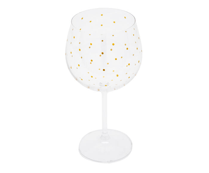 Ta&ccedil;a em Cristal Po&aacute;s Dourado image number 2