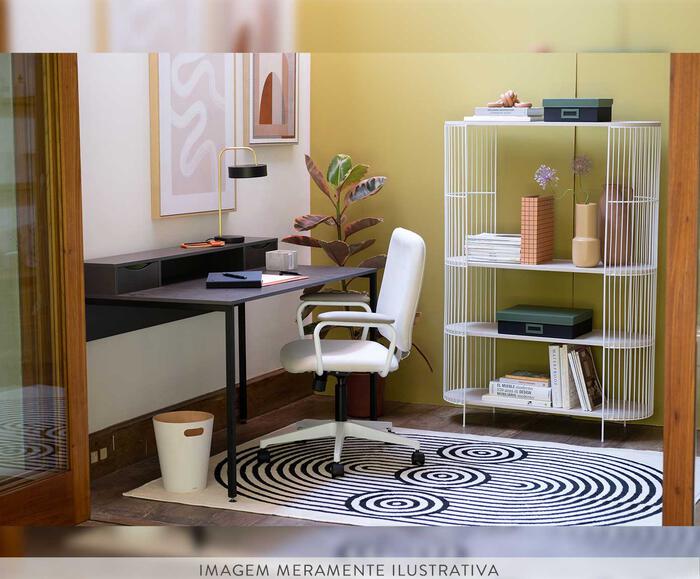 Cadeira Office Chicago em Tecido e Courino image number 7