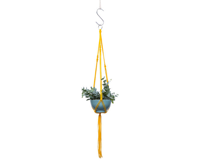Hanger em Macram&ecirc; First Amarelo - image 1