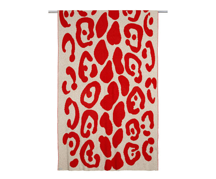 Manta On&ccedil;a Pintada Papiro Red - image 0