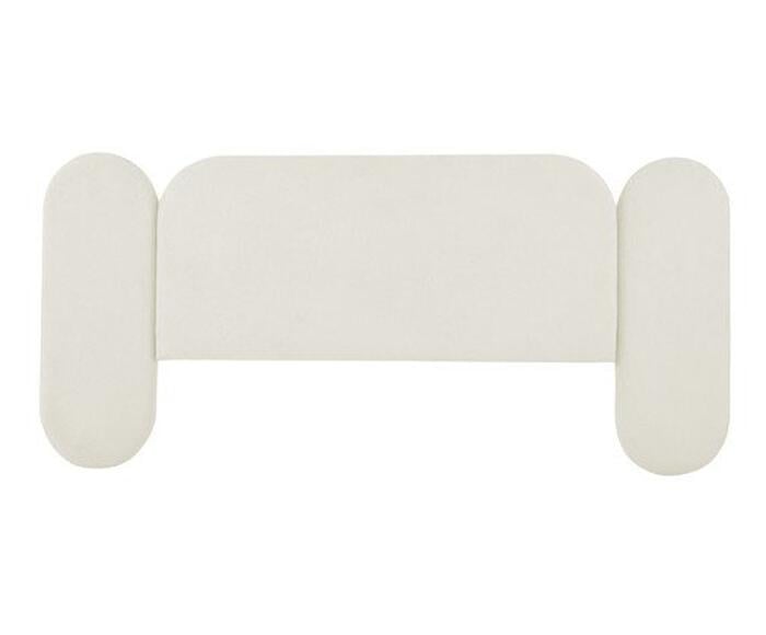 Cabeceira em Boucle Aveludado Arco Embrace OffWhite - image 0