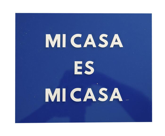 Placa Decorativa em Acr&iacute;lico "Mi Casa Es Mi Casa" - image 0