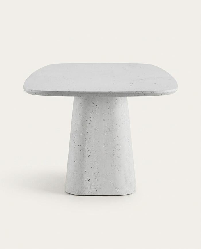 Mesa de Jantar  Ampla Tampo P&eacute;treo Branco image number 4