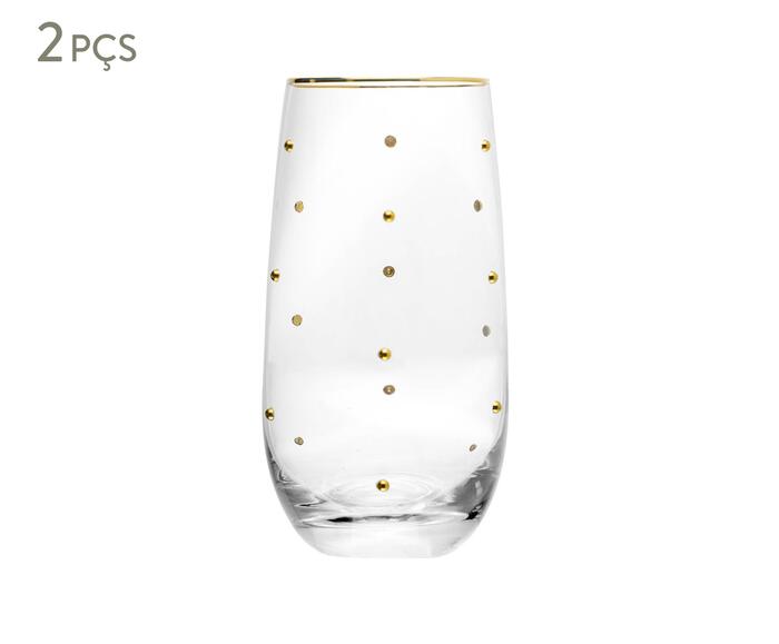Jogo de Copos com Fio Dourado Balls - image 0