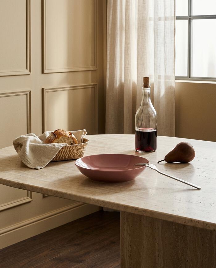 Prato Fundo Mix And Match em Porcelana Vermelho Blush image number 4
