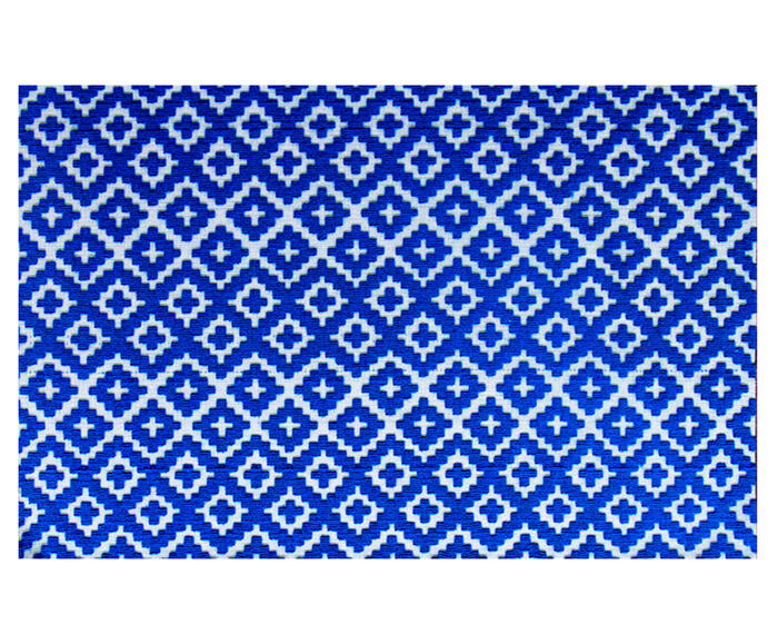 Tapete Oriental Strauss Deco Branco e Azul image number 0