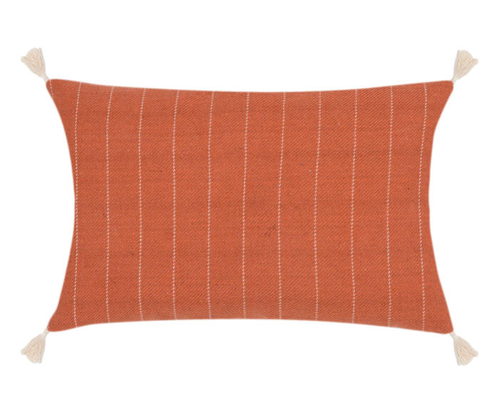 Capa de Almofada com Tassel Terra Telha e Bege - image 0