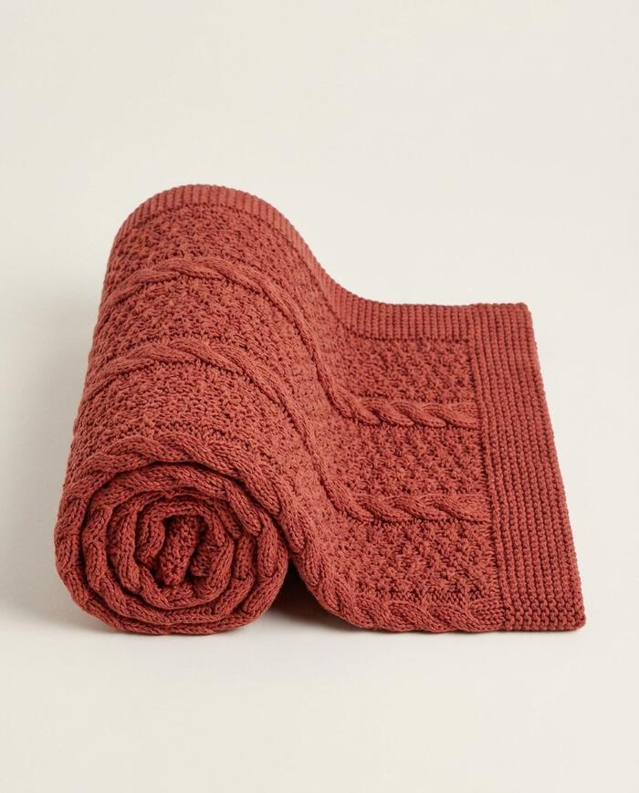 Manta em Tricot Frankie Terracota - image 1