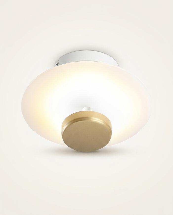 Plafon de Sobrepor Slice Dourado Ono Bivolt - P - image 1