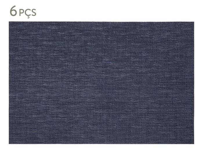 Jogo de Lugares Americano Loom Navy - image 0