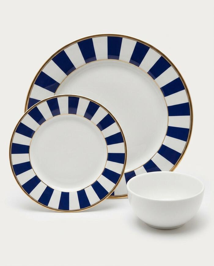 Jogo de Jantar Guidi Stripe Azul image number 1