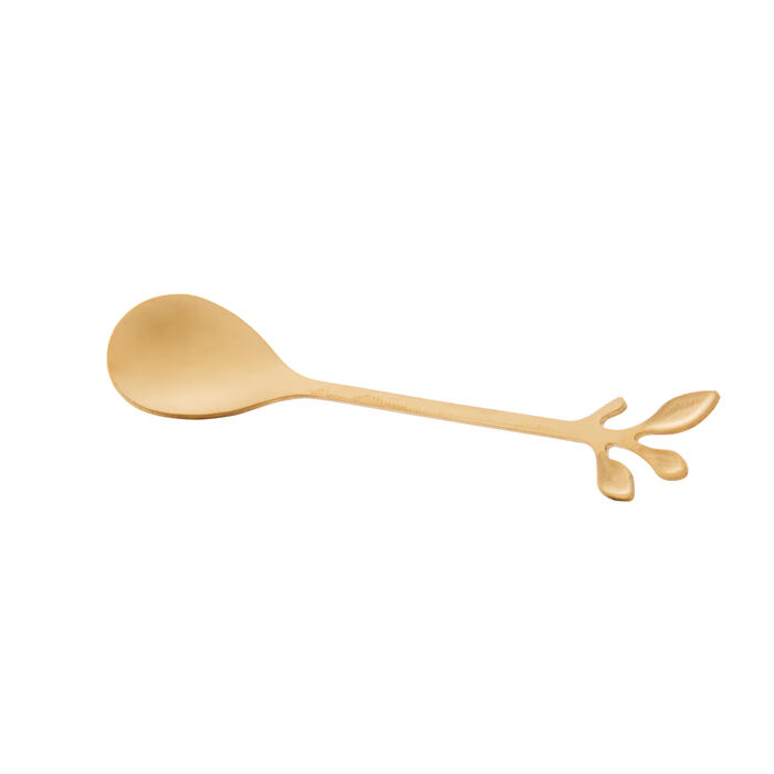 Jogo de Talheres em Inox Leaves Dourado image number 3