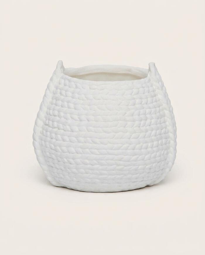 Vaso em Cer&acirc;mica Wings Branco II image number 2
