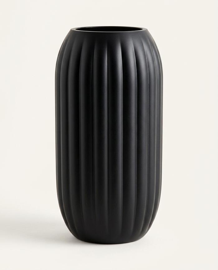 Vaso Murano Fosco e Preto image number 2