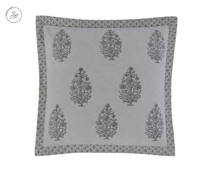 Capa de Almofada Myra Off-White e Cinza - image 0