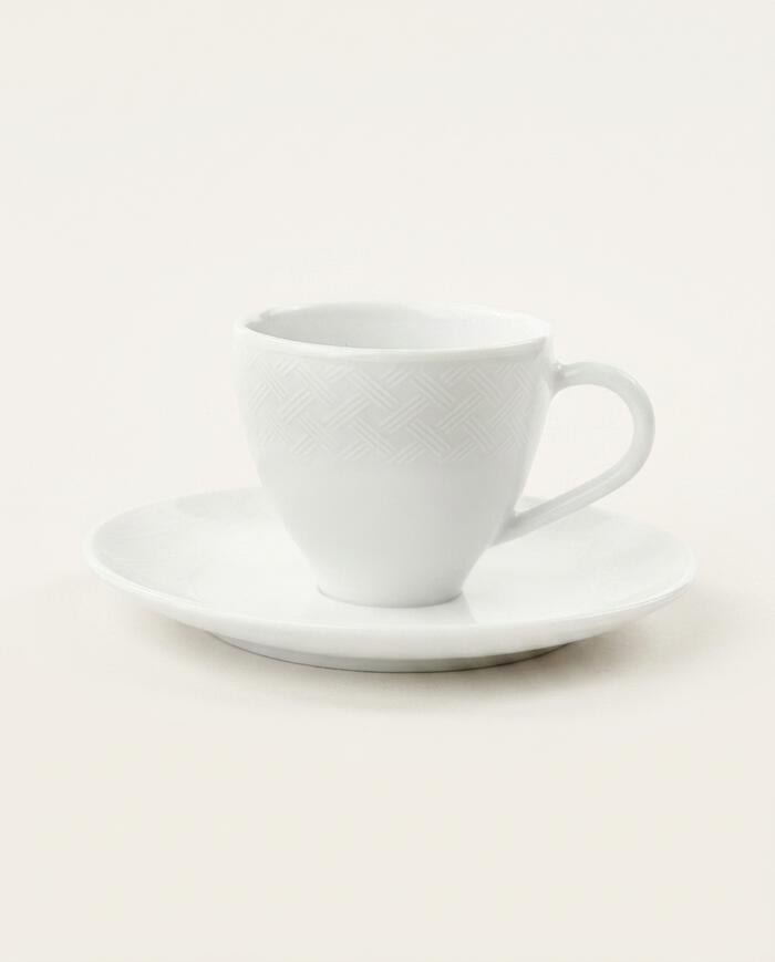 X&iacute;cara Caf&eacute; Santorini em Porcelana Branco - image 0