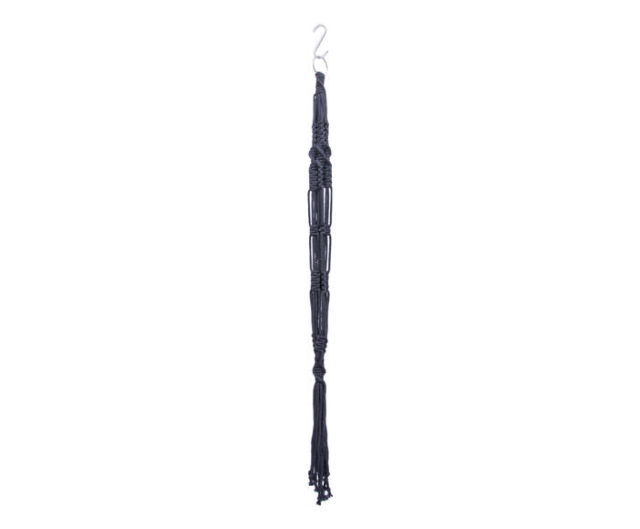 Hanger em Macram&ecirc; Mega Preto - image 1