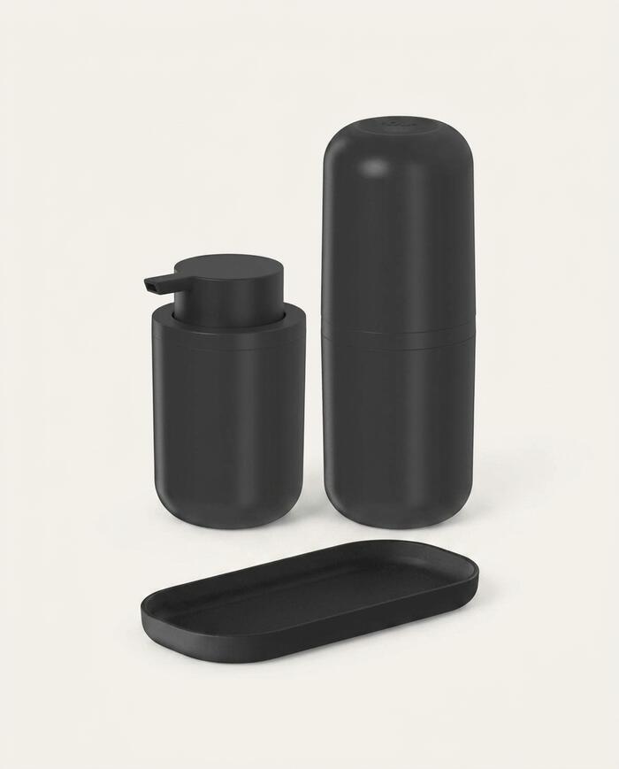 Jogo para Banheiro Bold - Preto Fechado - image 0
