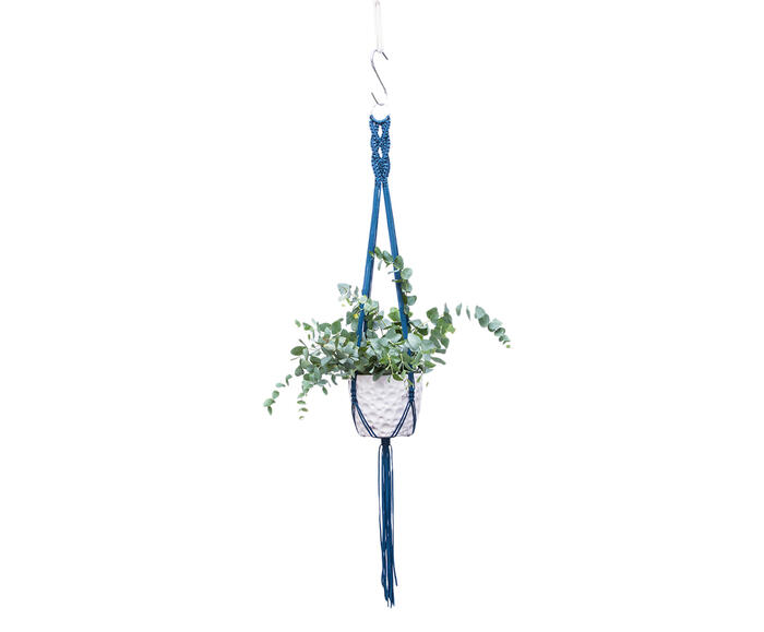 Hanger em Macram&ecirc; Wish Azul Navy - image 0