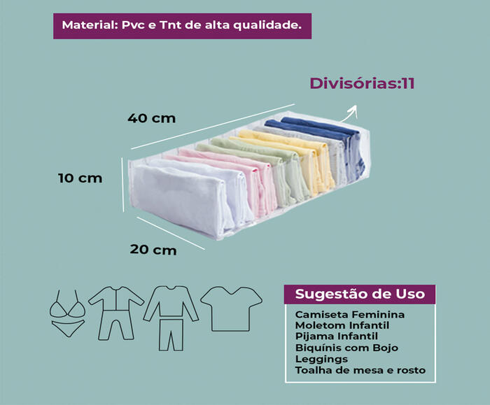 Organizador Colmeia Cristal Premium M Cinza - image 1