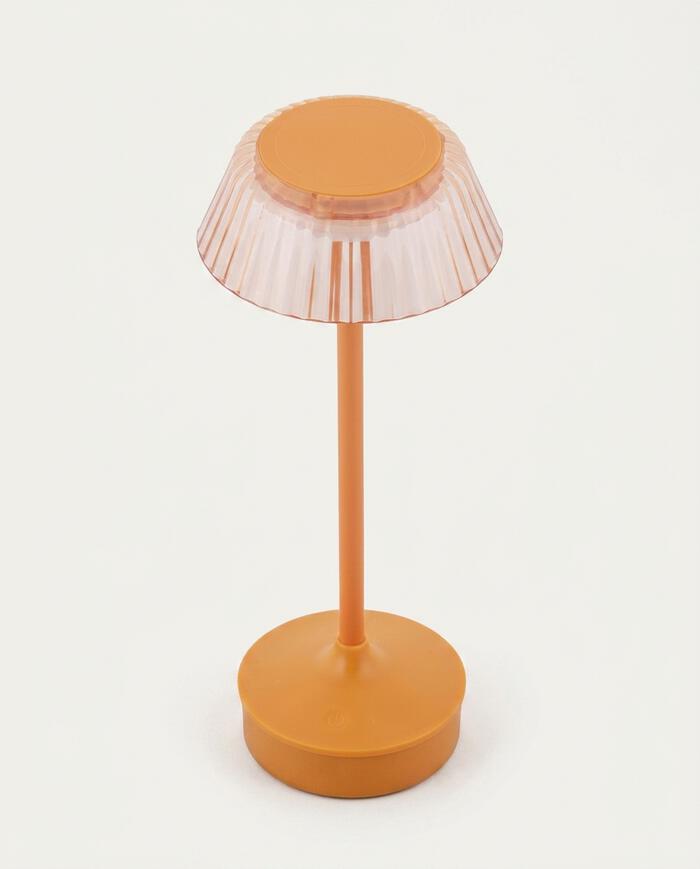 Lumin&aacute;ria de Mesa Recarreg&aacute;cel Bivolt Tristen Laranja image number 2