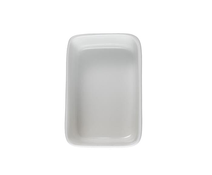 Mini travessa retangular Blanc em porcelana branco image number 2