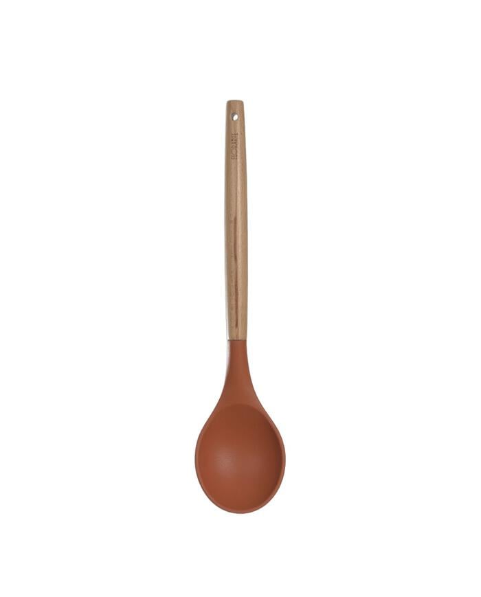 Colher de Silicone com Cabo em Madeira Oasis Terracota - image 0