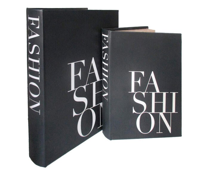 Jogo de Caixa para Livro Moda IV   Preto - image 0